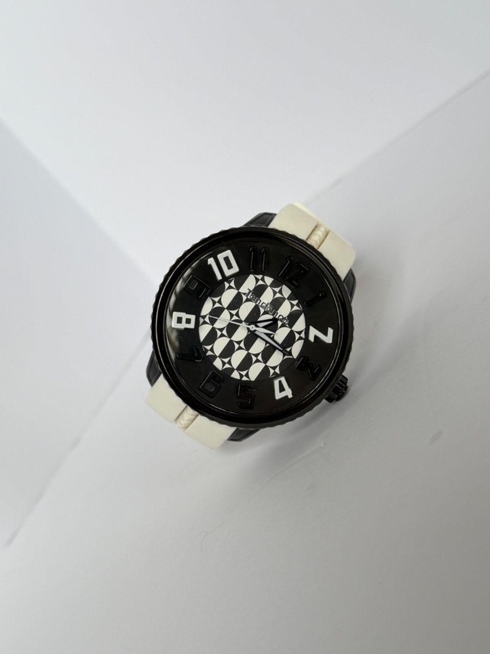Tendence for Hydrogen Gulliver 50mm Watch Black White Geometric Dial
